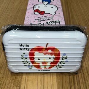 Hello Kitty Crossbody Mini Suitcase - White
